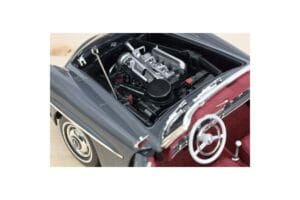 Mercedes 190 SL W121 Roadster Cinzento Norev 1:18 183402 Metal - imagem 7 de 8