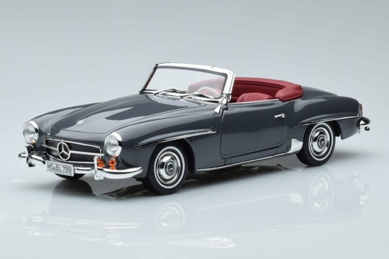 Mercedes 190 SL W121 Roadster Cinzento Norev 1:18 183402 Metal