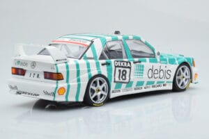 Mercedes 190E 2.5-16 W201 EVO 2 Debis #18 F. Giroix Team Zackspeed DTM 1991 Minichamps 1:18 155913618 Metal - imagem 2 de 6