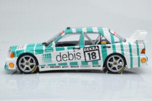 Mercedes 190E 2.5-16 W201 EVO 2 Debis #18 F. Giroix Team Zackspeed DTM 1991 Minichamps 1:18 155913618 Metal - imagem 3 de 6