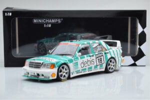Mercedes 190E 2.5-16 W201 EVO 2 Debis #18 F. Giroix Team Zackspeed DTM 1991 Minichamps 1:18 155913618 Metal - imagem 6 de 6