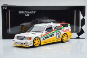 Mercedes 190E 2.5-16 W201 EVO 2 Karcher #11 J. Laffite Team Maas-Schons DTM 1992 Minichamps 1:18 155923611 Metal - imagem 6 de 6