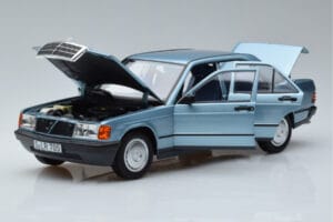 Mercedes 190E W201 Azul Claro Norev 1:18 183828 Metal - imagem 2 de 7