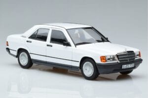 Mercedes 190 E W201 Branco Norev 1:18 183820 Metal - imagem 5 de 7