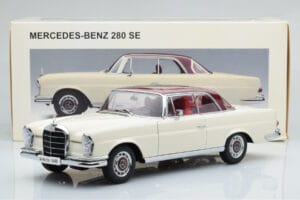 Mercedes 280 SE W108 Branco AUTOart 1:18 76287 Metal - imagem 8 de 8