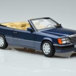 Mercedes 300 CE-24 A124 Cabriolet Nautical Azul Edição Limitada Norev 1:18 183879 Metal - image 5 of 7