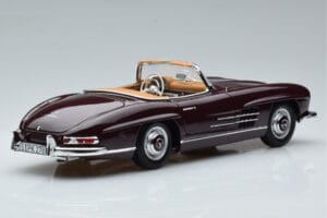 Mercedes 300 SL W198 Roadster Vermelho Norev 1:18 183891 Metal - imagem 3 de 8
