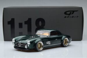 Mercedes 300 SL Speedster Hard Top By S-Klub Verde GT Spirit 1:18 GT872 Resina - imagem 6 de 6