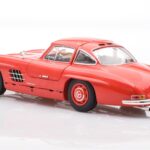 Mercedes 300 SL W198 Gullwing Vermelho Minichamps 1:18 - image 7 of 8