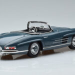 Mercedes 300 SL W198 Roadster Azul Norev 1:18 - image 3 of 9