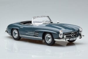 Mercedes 300 SL W198 Roadster Azul Norev 1:18 B66040668 Metal - imagem 7 de 9