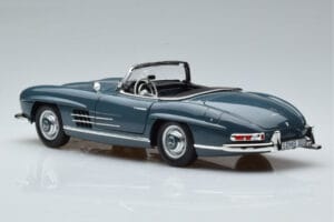 Mercedes 300 SL W198 Roadster Azul Norev 1:18 B66040668 Metal - imagem 8 de 9