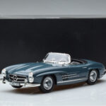 Mercedes 300 SL W198 Roadster Azul Norev 1:18 - image 9 of 9