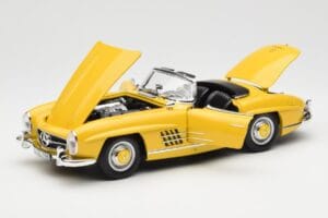Mercedes 300 SL W198 Roadster Amarelo Norev 1:18 B66040669 Metal - imagem 2 de 8