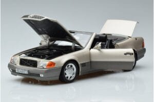 Mercedes 500 SL R129 Smoke Prata Norev 1:18 183719 Metal - imagem 2 de 7