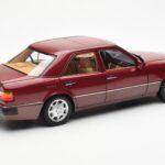 Mercedes 500E W124 Vermelho Metallic Edição Concessionário Norev 1:18 B66040699 - image 3 of 8