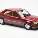 Mercedes 500E W124 Vermelho Metallic Edição Concessionário Norev 1:18 B66040699 - image 6 of 8