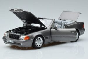Mercedes 500 SL R129 Cinzento Metálico Norev 1:18 183715 Metal - imagem 2 de 7