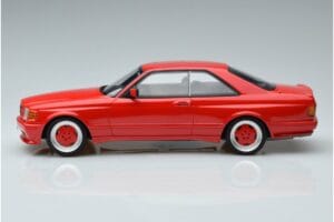 Mercedes 560 SEC W126 Widebody Vermelho Otto 1:18 OT995 Resina - imagem 3 de 6