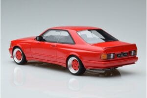 Mercedes 560 SEC W126 Widebody Vermelho Otto 1:18 OT995 Resina - imagem 5 de 6