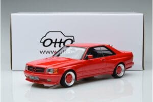Mercedes 560 SEC W126 Widebody Vermelho Otto 1:18 OT995 Resina - imagem 6 de 6