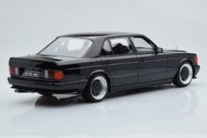 Mercedes 560 SEL AMG W126 Obsidian Preto Otto 1:18 OT297 Resina - imagem 2 de 6