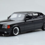 Mercedes 560 SEL AMG W126 Obsidian Preto Otto 1:18