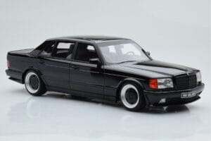 Mercedes 560 SEL AMG W126 Obsidian Preto Otto 1:18 OT297 Resina - imagem 4 de 6