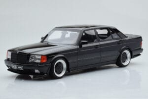 Mercedes 560 SEL AMG W126 Obsidian Preto Otto 1:18 OT297