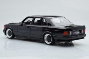 Mercedes 560 SEL AMG W126 Obsidian Preto Otto 1:18 OT297 Resina - imagem 5 de 6