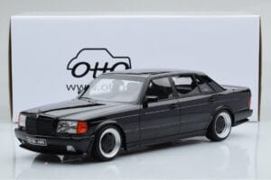 Mercedes 560 SEL AMG W126 Obsidian Preto Otto 1:18 OT297 Resina - imagem 6 de 6