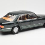 Mercedes 560 SEL W126 Night Verde Metálico Dealer Edition Norev 1:18 B66040626 - image 3 of 8