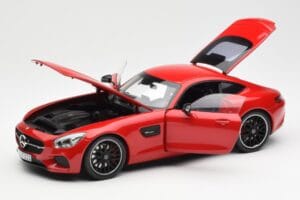 Mercedes AMG GT C190 Vermelho Norev 1:18 183496 Metal - imagem 2 de 8
