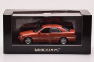 Mercedes C-Class W202 C240 Laranja Metálico Minichamps 1:43 430037000 Metal - imagem 4 de 4