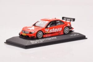 Mercedes C-Class W204 DTM Stern AMG Mercedes #17 M. Lauda DTM 2009 Minichamps 1:43 400093817 Metal - imagem 2 de 4