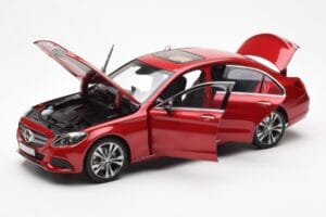 Mercedes C-Class W205 Vermelho Metálico Asia Exclusive Norev 1:18 183835 Metal - imagem 2 de 8