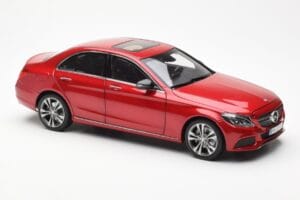 Mercedes C-Class W205 Vermelho Metálico Asia Exclusive Norev 1:18 183835 Metal - imagem 6 de 8
