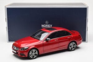 Mercedes C-Class W205 Vermelho Metálico Asia Exclusive Norev 1:18 183835 Metal - imagem 8 de 8
