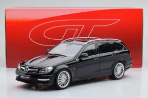 Mercedes C63 AMG S204 T-Model Preto GT Spirit 1:18 GT760 Resina - imagem 6 de 6