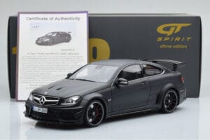 Mercedes C63 AMG W204 Black Series Preto Mate GT Spirit 1:18 GT843 Resina - imagem 6 de 6