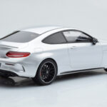 Mercedes C63S AMG C205 Coupe Prata GT Spirit 1:18 - image 2 of 6