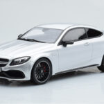 Mercedes C63S AMG C205 Coupe Prata GT Spirit 1:18