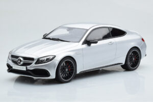 Mercedes C63S AMG C205 Coupe Prata GT Spirit 1:18