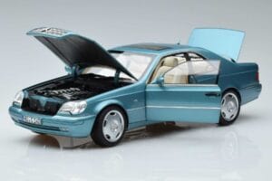 Mercedes CL600 C140 Azul Metálico Norev 1:18 183448 Metal - imagem 2 de 7