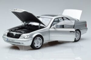 Mercedes CL600 C140 Prata Metálico Norev 1:18 183446 Metal - imagem 2 de 7