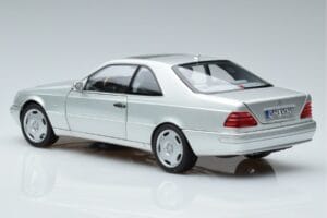 Mercedes CL600 C140 Prata Metálico Norev 1:18 183446 Metal - imagem 6 de 7