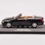 Mercedes CLK A209 Cabriolet Obsidian Preto Metálico Minichamps 1:43