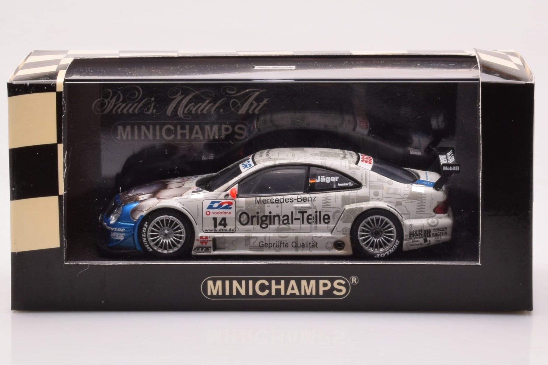 Mercedes CLK DTM Team Persson #14 Jaeger DTM 2001 Minichamps 1:43 400013714 Metal - imagem 4 de 4