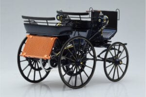 Mercedes Daimler Motorkutsche Azul Escuro Norev 1:18 183700 Metal - imagem 2 de 6