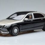 Mercedes Maybach S600 W222 Preto Prata GT Spirit 1:18 GT237 Resina